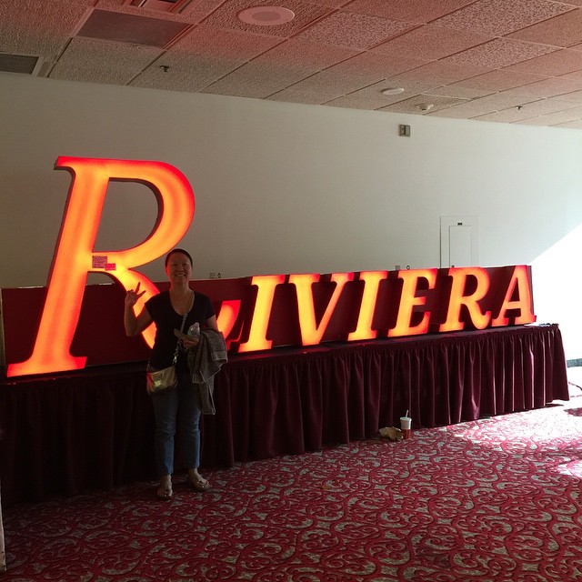 The abandoned pool above the Riviera hotel-casino, 2901 Las Vegas